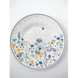 Melamine Bord Wild Flowers Ø: 25 cm